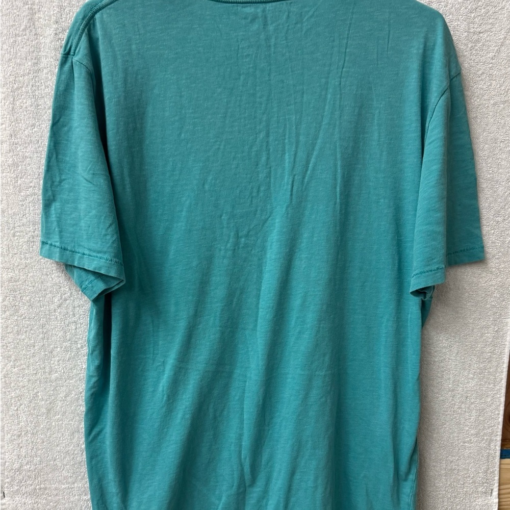 American Eagle Outfitters Men's Aqua Short Sleeve Tee Sz L tall - Picture 2 of 3